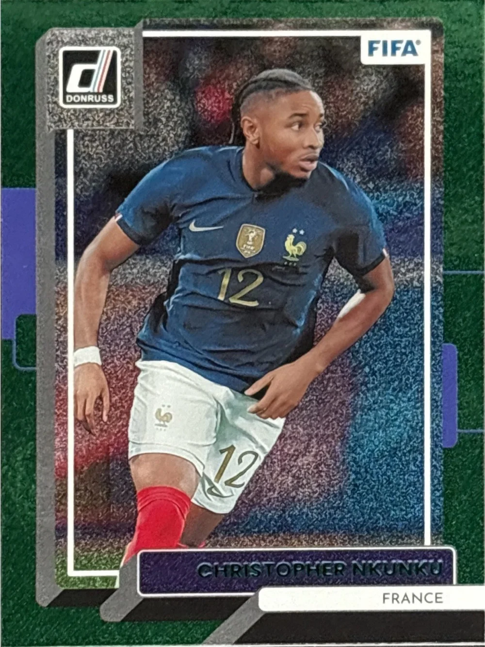 Panini Donruss Christopher Nkunku Soccer Trading Card - Green Prizm